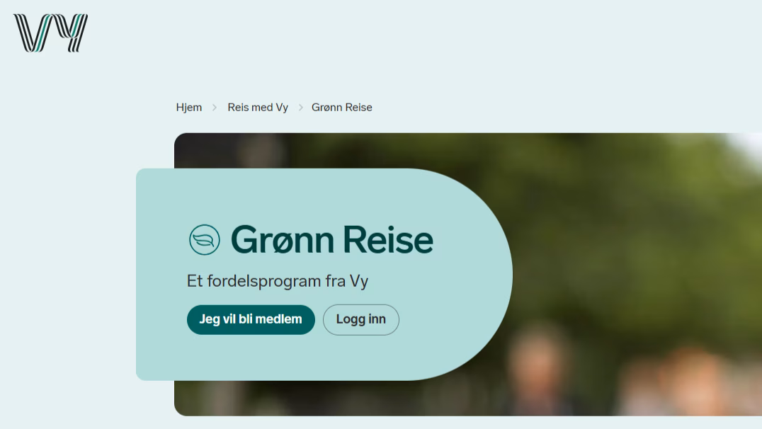 Anbefaling: Grønn reise (del av Vy)