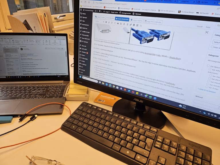 Kort fortalt: Hvordan koble til ekstern skjerm på en PC