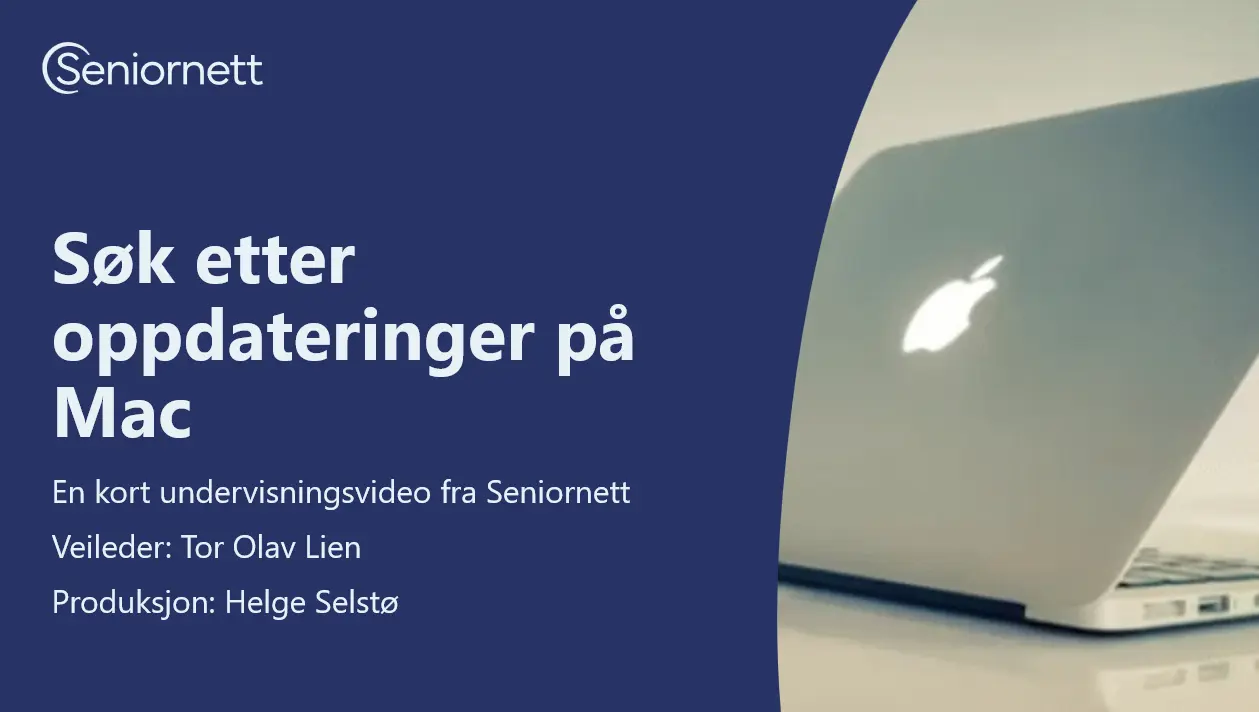 Se etter oppdateringer på MAC (Video)