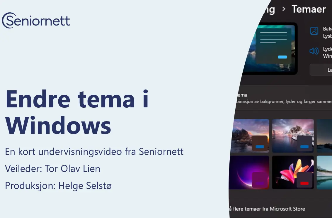 Endre tema i Windows (Video)