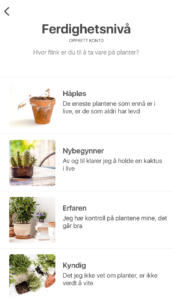 Planta-ferdighetsnivå