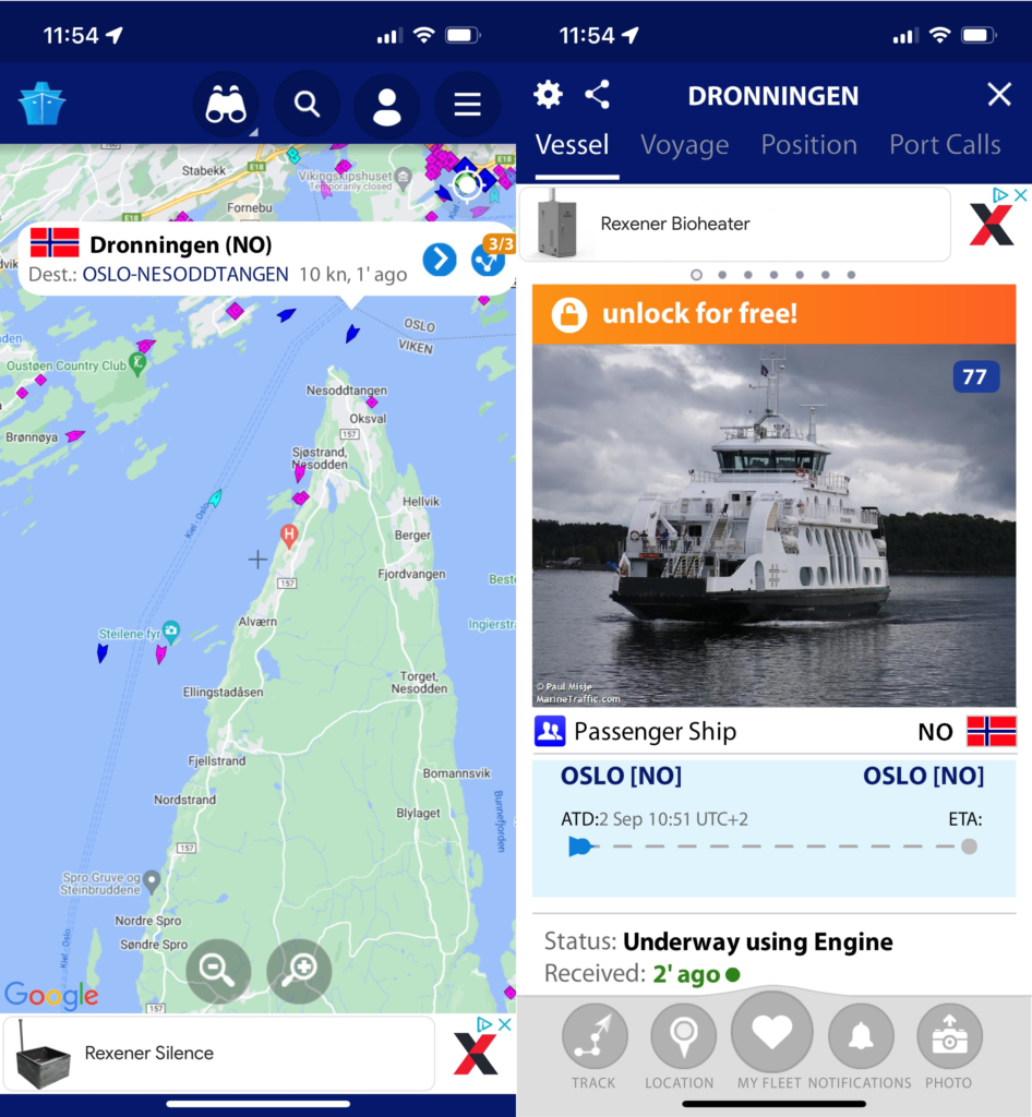 Ukens app Marine Traffic