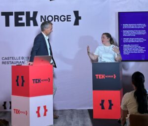 Statssekretær Marianne Wilhelmsen i debatt i Arendal