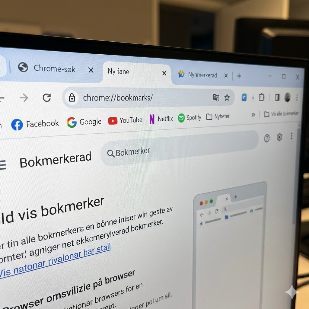 Eksempel på bokmerkerad